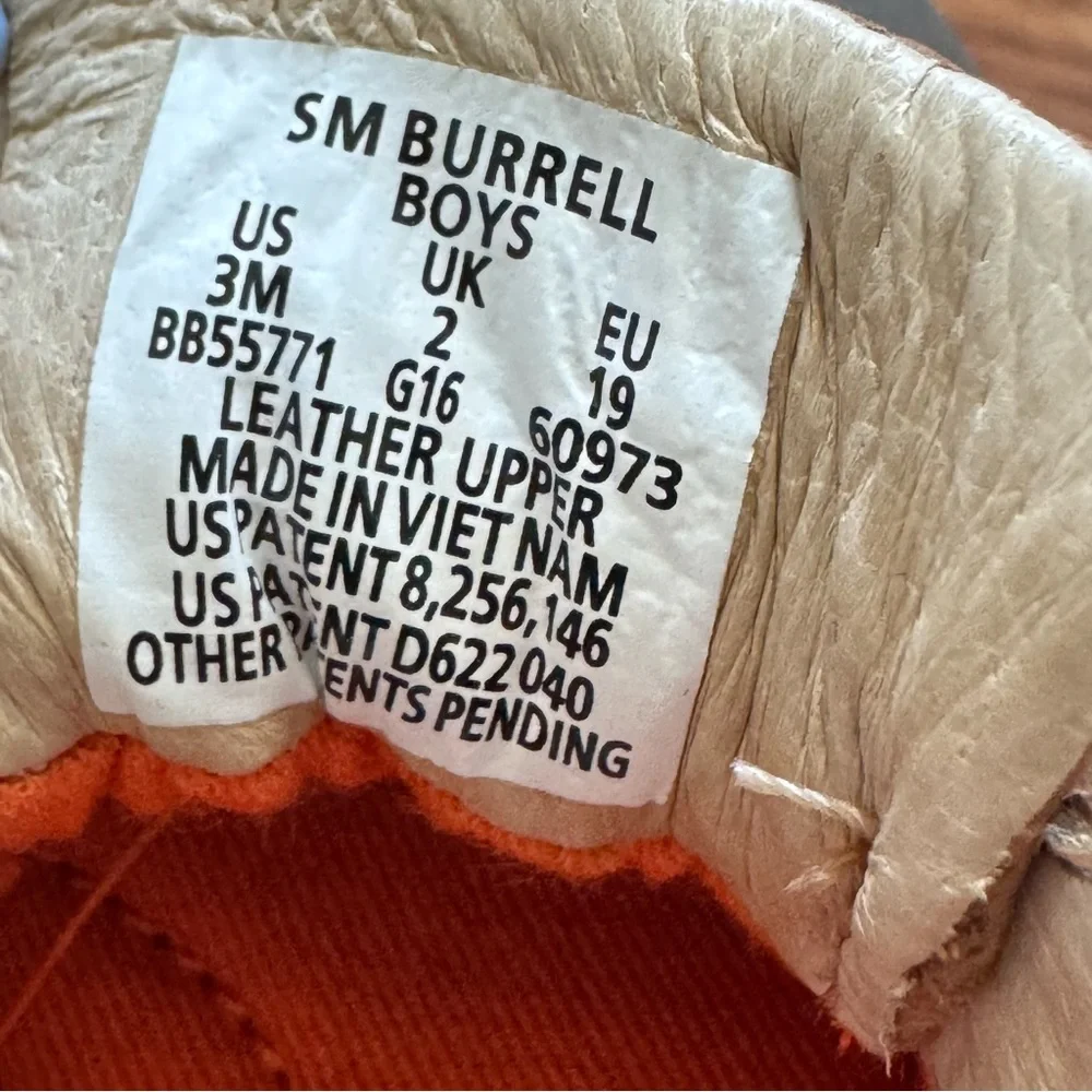 Baby size 3 Stride Rite soft motion Burrell Boys Leather Boots Tan - NEW